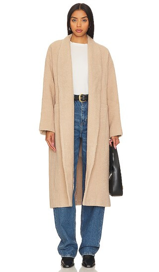 Edna Coat in Taupe | Revolve Clothing (Global)