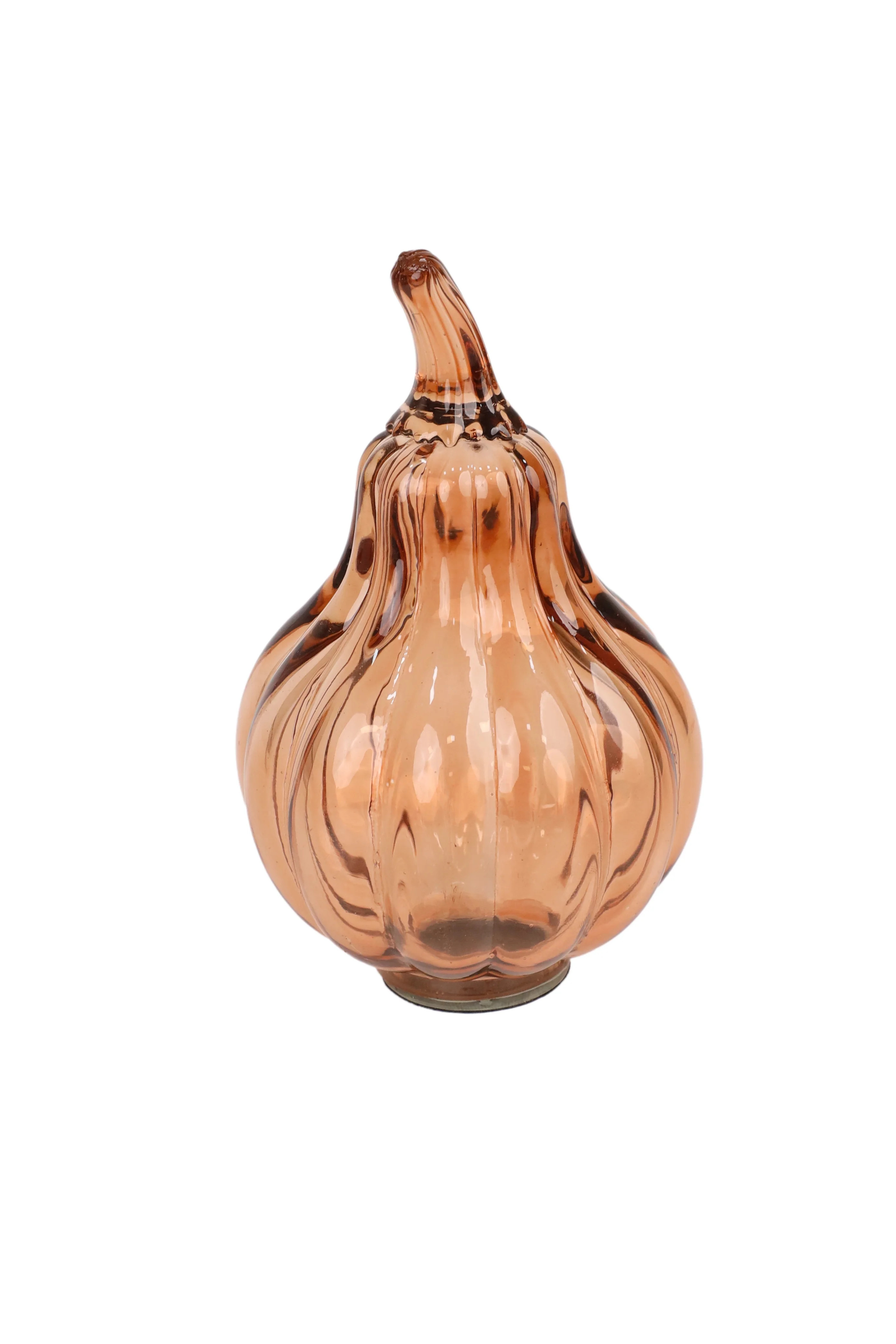 Glass Pumpkin Tabletop Decoration, Orange, 6.2", Fall by Way To Celebrate | Walmart (US)