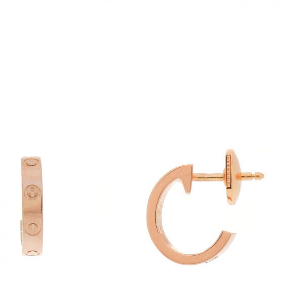 CARTIER

18K Pink Gold Small LOVE Hoop Earrings | Fashionphile