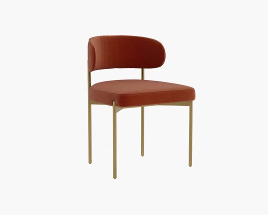 Hollis Metal Framed Upholstered Chair | Interior Define