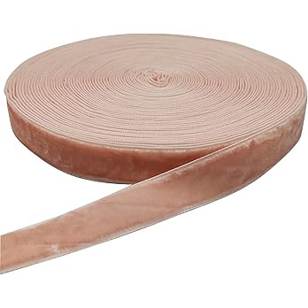 10 Yards Velvet Ribbon Spool (Light Pink, 5/8") | Amazon (US)