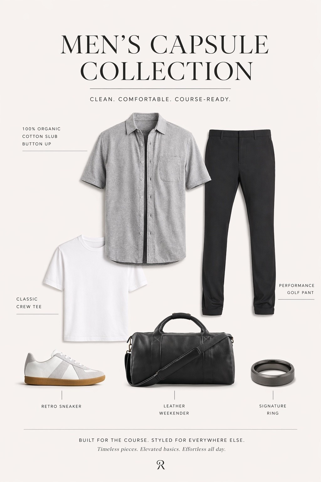 Building a great wardrobe for him starts with a clean, elevated capsule 🤍 This @onequince edit is full of timeless essentials—quality fabrics, perfect fits, and pieces that work on and off the course. Effortless, polished, and made to last. #quincepartner 

#LTKMens #LTKSaleAlert