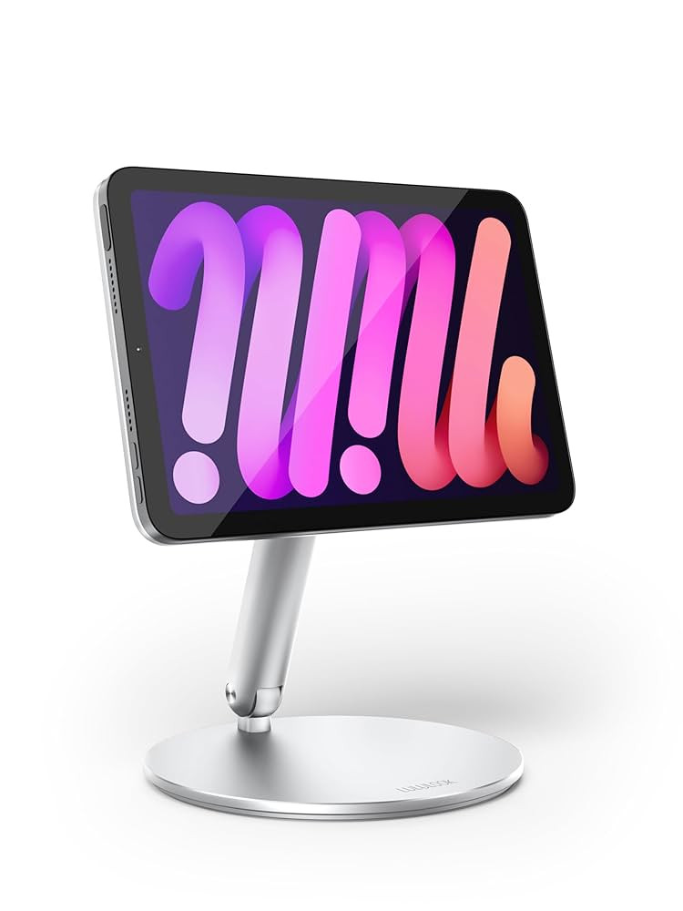 LULULOOK 360° Magnetic Stand for iPad mini 7 A17 Pro/Mini 6 8.3 inch (2024/2021), Aluminum Alloy... | Amazon (US)
