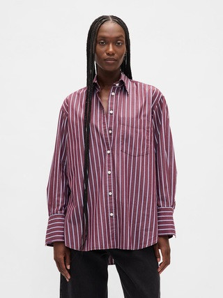 Organic Cotton Poplin Big Shirt | Gap (US)