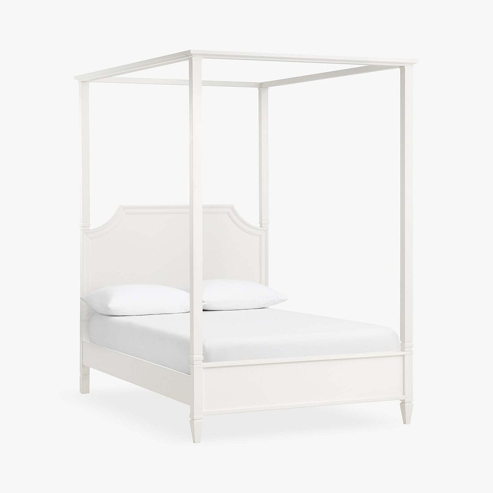 Auburn Canopy Bed, Queen, Simply White | Pottery Barn Teen