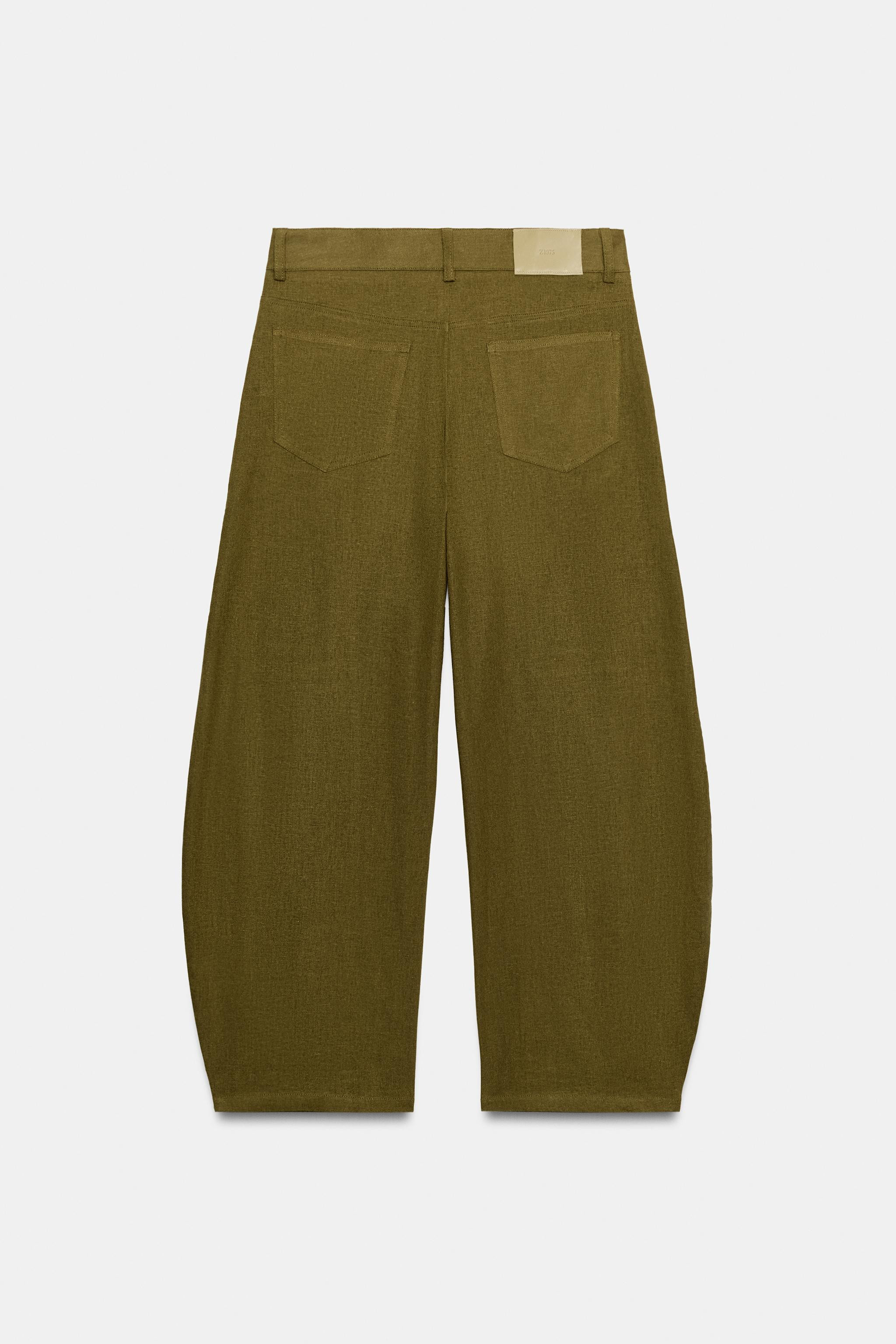 LINEN BALLOON PANTS | Zara US