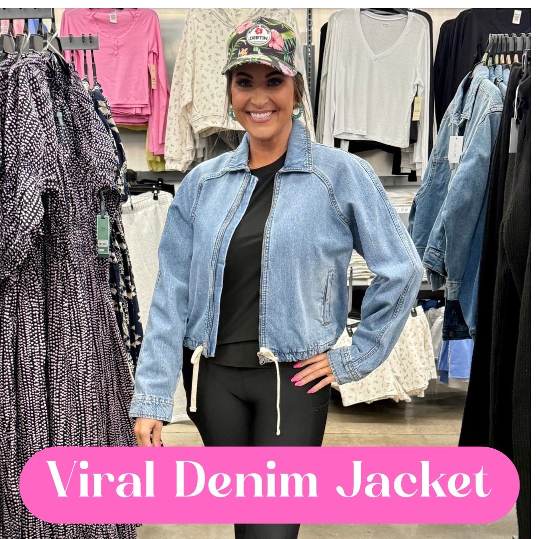 Medium jacket, XS long sleeve top, S leggings 

Walmart finds, Walmart fashion, Walmart style, viral fashion, denim jacket, fleece lined leggings, butter core shirt, Walmart deals, spring outfit, spring fashion 

#LTKootd #LTKSeasonal
