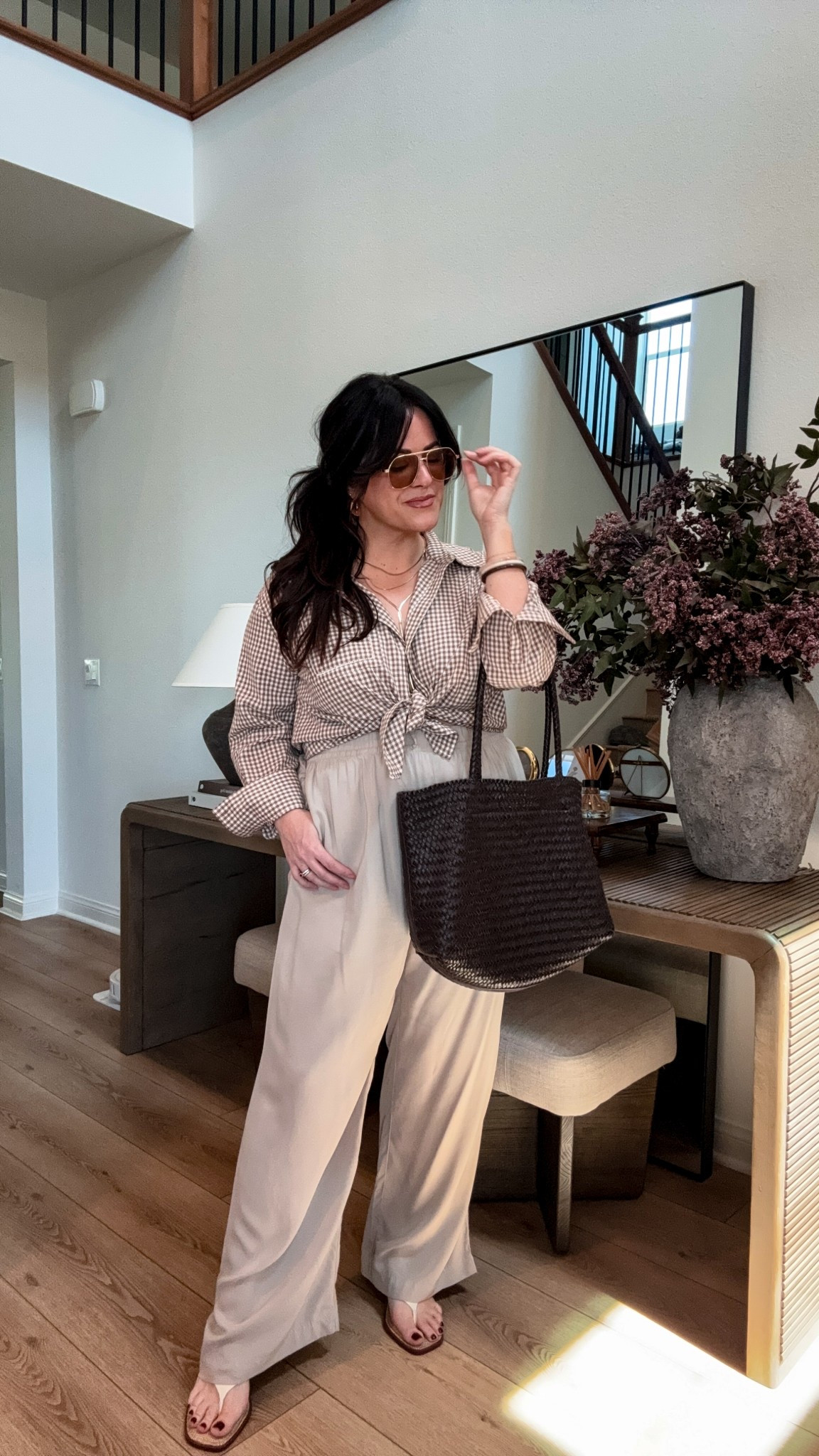 Easy, breezy neutrals for summer days!
This tie-front top + wide leg pant combo is giving effortless and elevated!

#LTKSummerEdit #LTKMidsize #LTKStyleTip