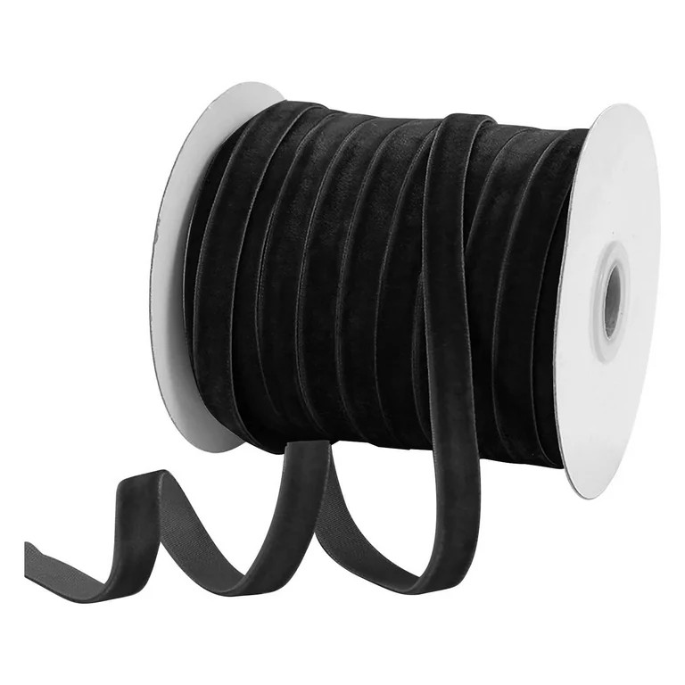Livrdious 1cm Velvet Ribbon Flocking Ribbon Velvet Jewelry DIY Ribbon Bow Accessories Ribbon 50 Y... | Walmart (US)