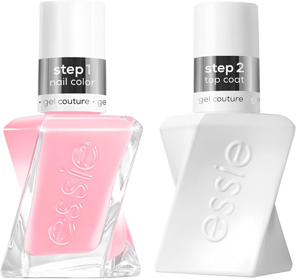 essie gel couture long-lasting mani kit, vegan, pink, top coat, Inside Scoop Kit, 1 set | Amazon (US)