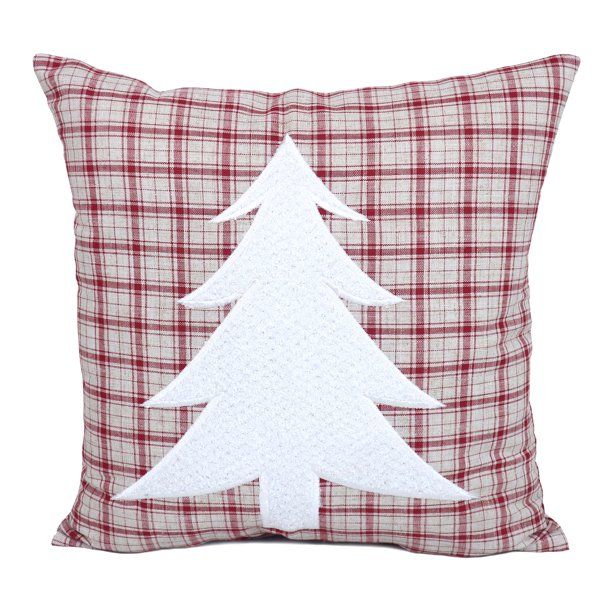 Arlee Merry Plaid Christmas Decorative Pillow 18x18 | Walmart (US)