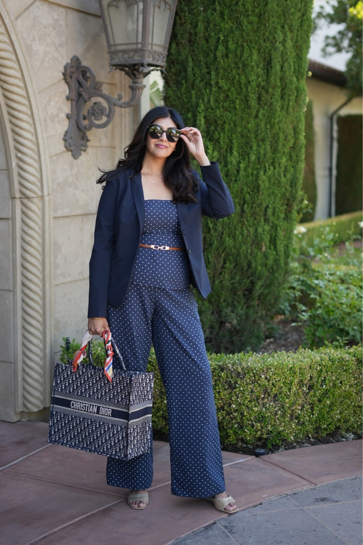 Summer business professional outfit inspiration ☀️💼🤍

If you’re looking for professional outfits for hot weather, a linen matching set is one of the easiest ways to stay cool while looking polished. This navy polka dot set paired with a classic blazer and structured tote is perfect for the office, conferences, client meetings, networking events, and business travel.

It’s timeless, breathable, and an effortless workwear formula you’ll wear on repeat all summer long.

Shop the full look linked here. ✨

#SummerWorkwear #BusinessProfessional #OfficeOutfitIdeas #ConferenceStyle #ProfessionalStyle #LinenSet #CorporateFashion #WorkwearStyle #businesscasual @Revolve

#LTKootd #LTKWorkwear #LTKMidsize