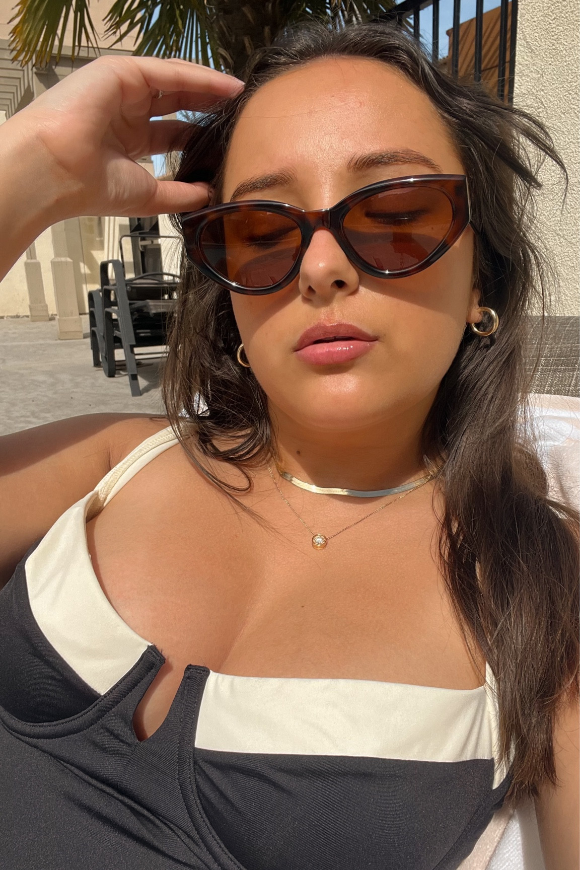 my favorite one piece bathing suit and sunglasses for the pool

#LTKswim