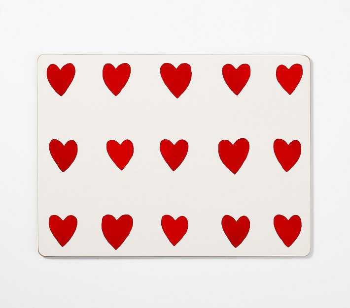 Love Bug Hearts Cork Placemat | Pottery Barn Kids