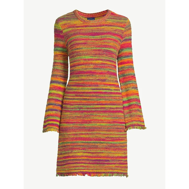 Scoop Women's Space Dye Crochet Dress | Walmart (US)