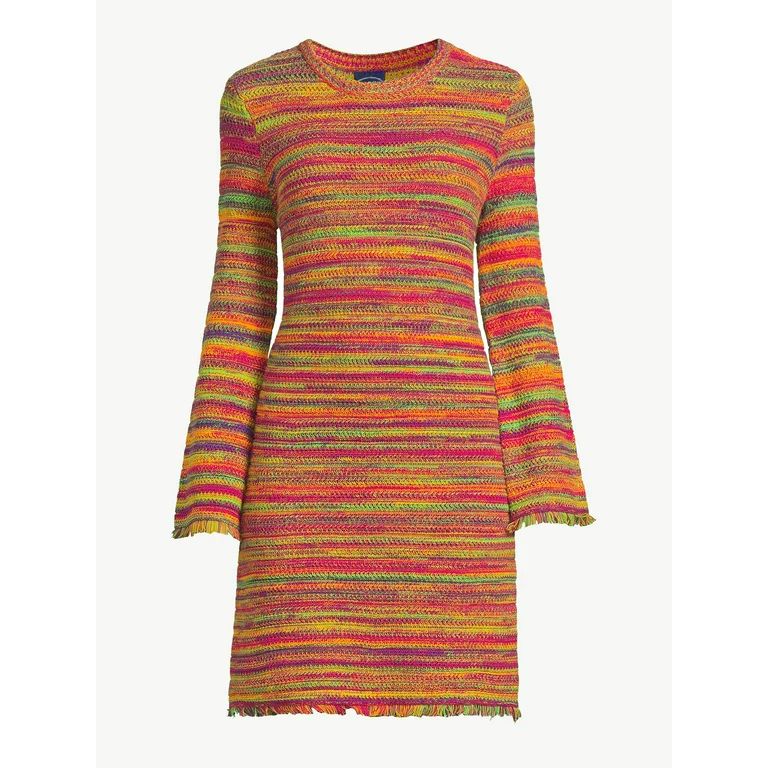 Scoop Women's Space Dye Crochet Dress | Walmart (US)