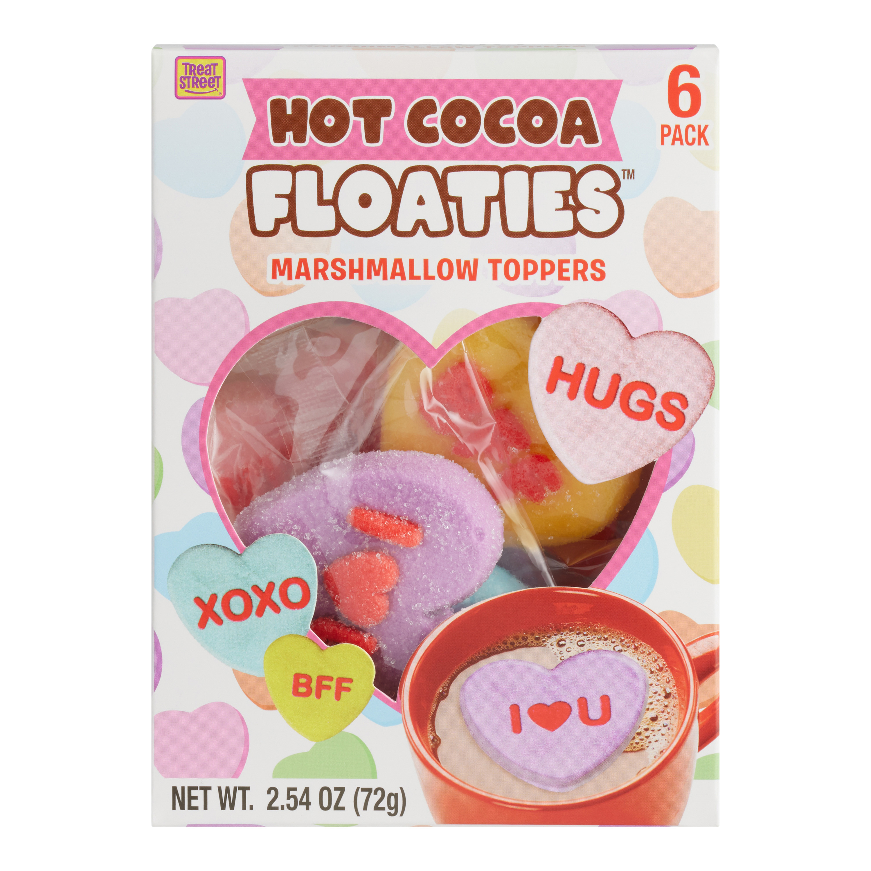 Marshmallow Heart Floaties Drink Toppers 6 Pack | World Market
