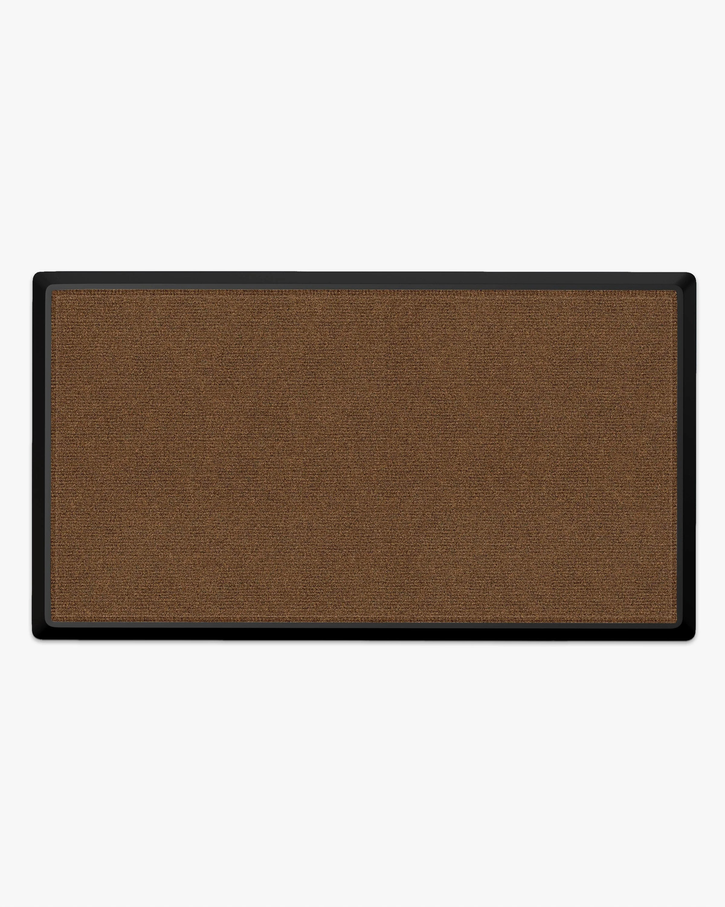 Looped Solid Dark Brown Coir Washable Doormat | Ruggable US | Ruggable