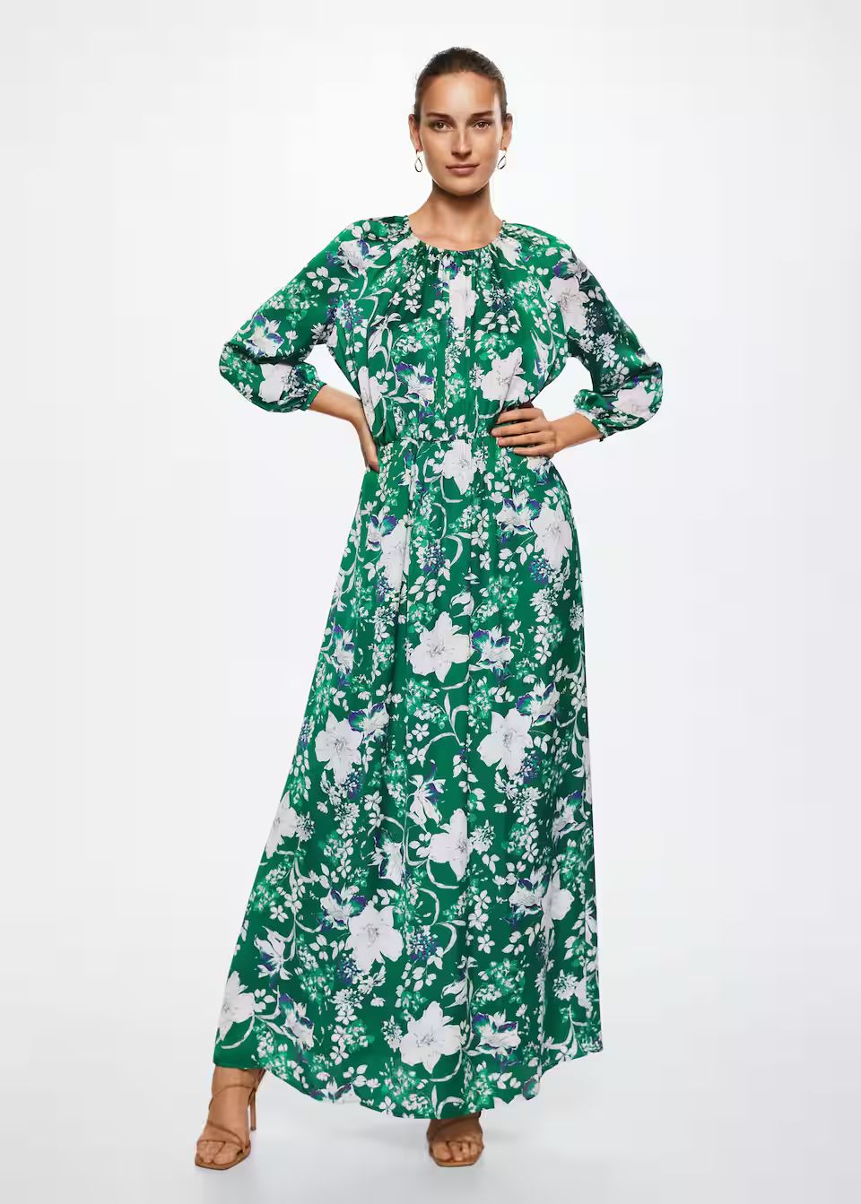 Flower print dress | MANGO (US)