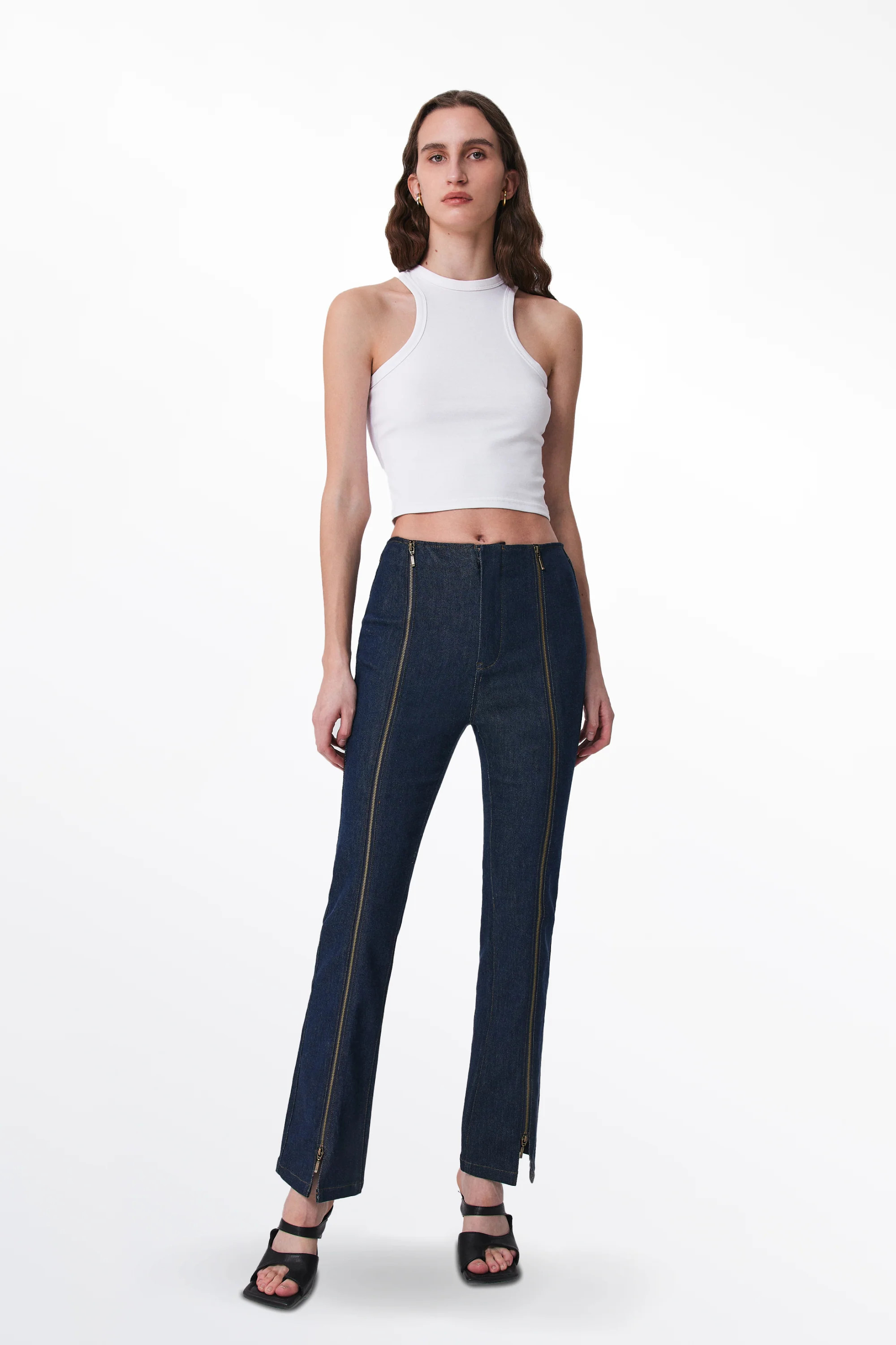 Antonio Zippered Pants in Tencel Denim | Fabrique