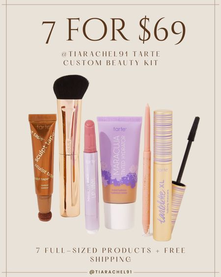 All of the products in my exclusive Tarte Custom Kit! $69 for 6 full sized products + a cute cosmetic bag #tartepartner

#LTKGiftGuide #LTKSaleAlert #LTKBeauty