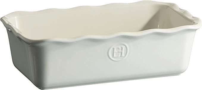 Emile Henry Modern Classic Loaf Pan, 10 x 5.8 x 3.1 inches, Sugar | Amazon (US)