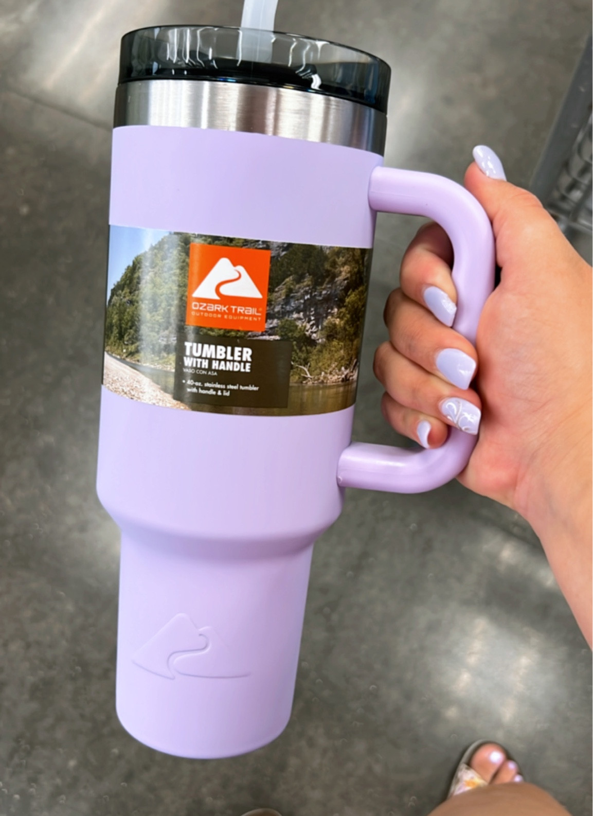 OZARK TRAIL 40 OZ. VACUUM INSULATED STAINLESS STEEL TUMBLER--PURPLE--NEW!!!