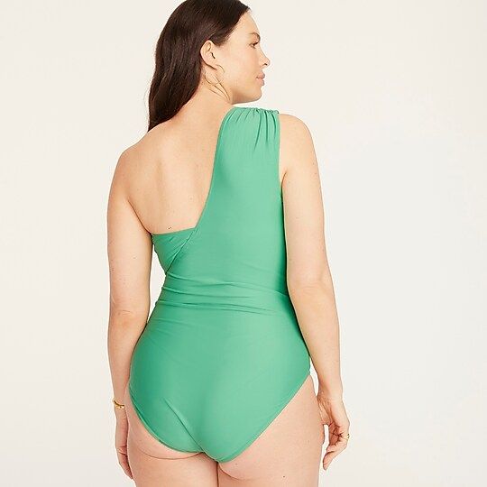 J.Crew: Ruched One-shoulder One-piece For Women | J.Crew US