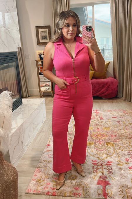 curvy hot pink denim Barbie jumpsuit! i’m in the xl and it does have stretch, but the xl fits like a size 12 

#LTKSeasonal #LTKFind #LTKcurves