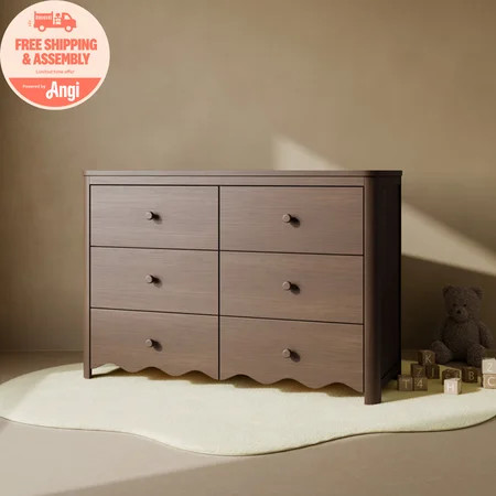 Art of Nursery by Storkcraft Casablanca 6 Drawer Nursery Dresser, Hazelnut | Walmart (US)