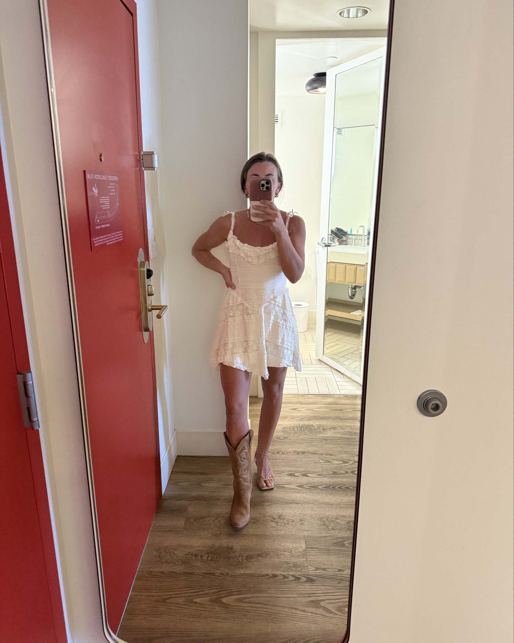 This cream lace dress - perfect western date night, country concert outfit 

Boots or heels?? 

#LTKShoeCrush #LTKFindsUnder50 #LTKStyleTip