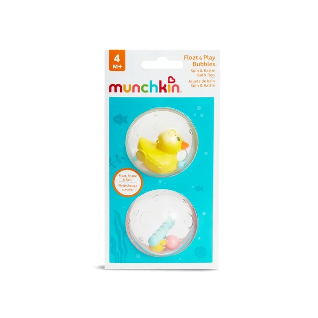 Munchkin® Float & Play Bubbles™ Baby and Toddler Bath Toy, 2 Pack, Unisex | Walmart (US)
