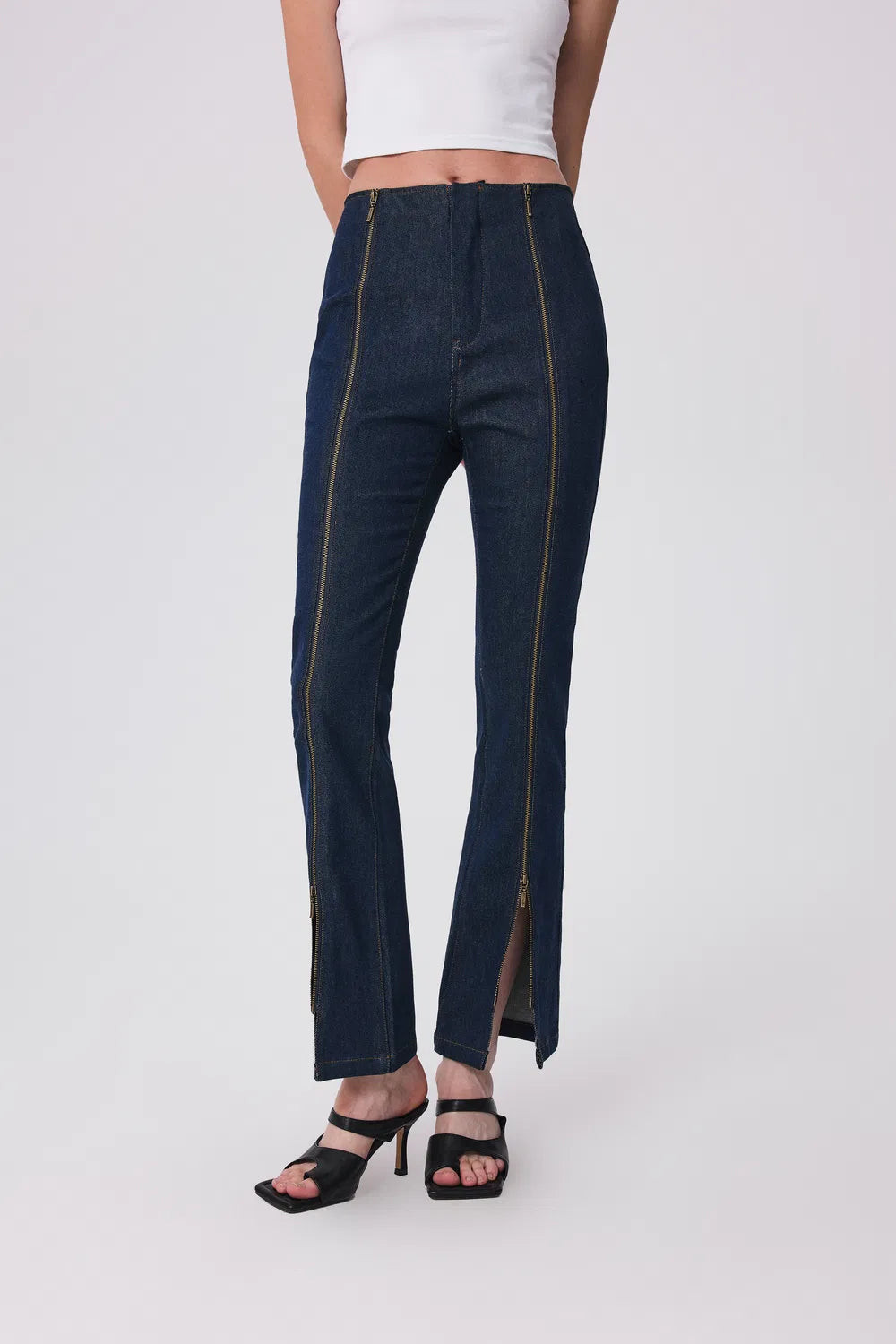 Antonio Zippered Pants in Tencel Denim | Fabrique