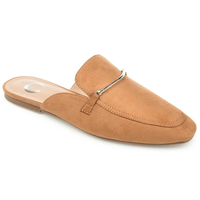 Brinley Co. Womens Soft Square Toe Vegan Leather Mule | Walmart (US)