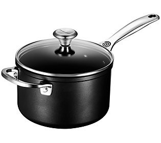 Le Creuset Toughened Nonstick PRO 3-qt Saucepan and Glass Lid | QVC