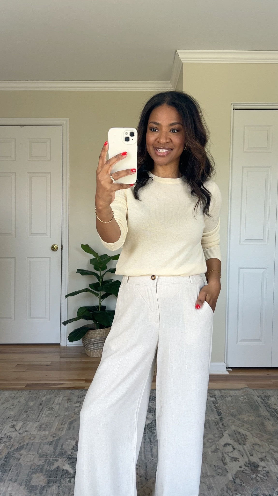 Wearing a small in sweater and pants 

#LTKOver40 #LTKootd #LTKgrwm
