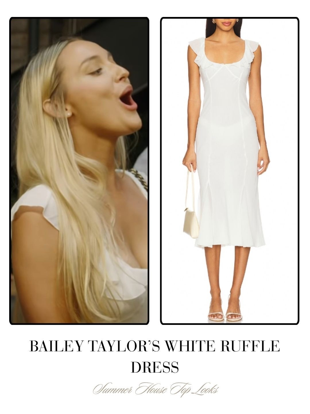 Bailey Taylor’s White Ruffle Dress 