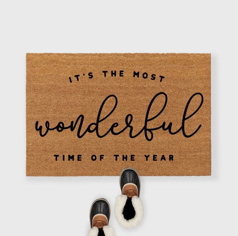 Most Wonderful Time of the year-Funny Christmas Doormat-Christmas Doormat -Winter Doormat-funny C... | Etsy (US)