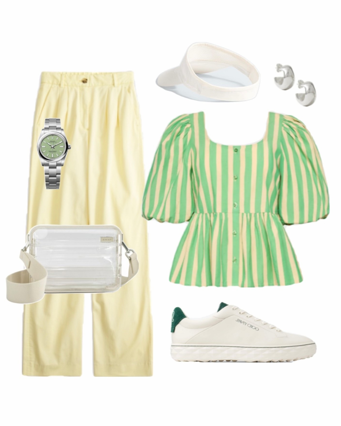 Love this one! chic, comfy and cute ✨🫶🏼

 waste management open outfit, phoenix open outfit, golf tournament outfit, golf spectator outfit women, spring golf outfit, green golf outfit, preppy golf style, sporty chic outfit, casual preppy outfit, striped top outfit, wide leg pants outfit, comfortable golf outfit, visor outfit, sneakers for walking outfit, weekend golf style, country club casual, elevated casual spring outfit

#LTKSaleAlert #LTKTravel #LTKActive