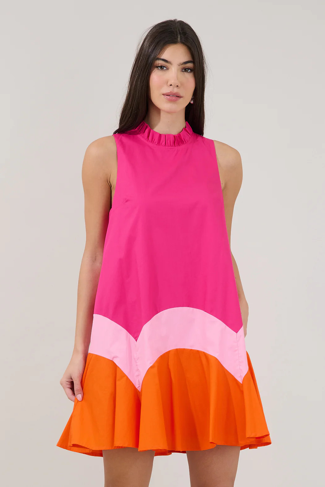 Balsy Color Block Shift Mini Dress | Sugarlips