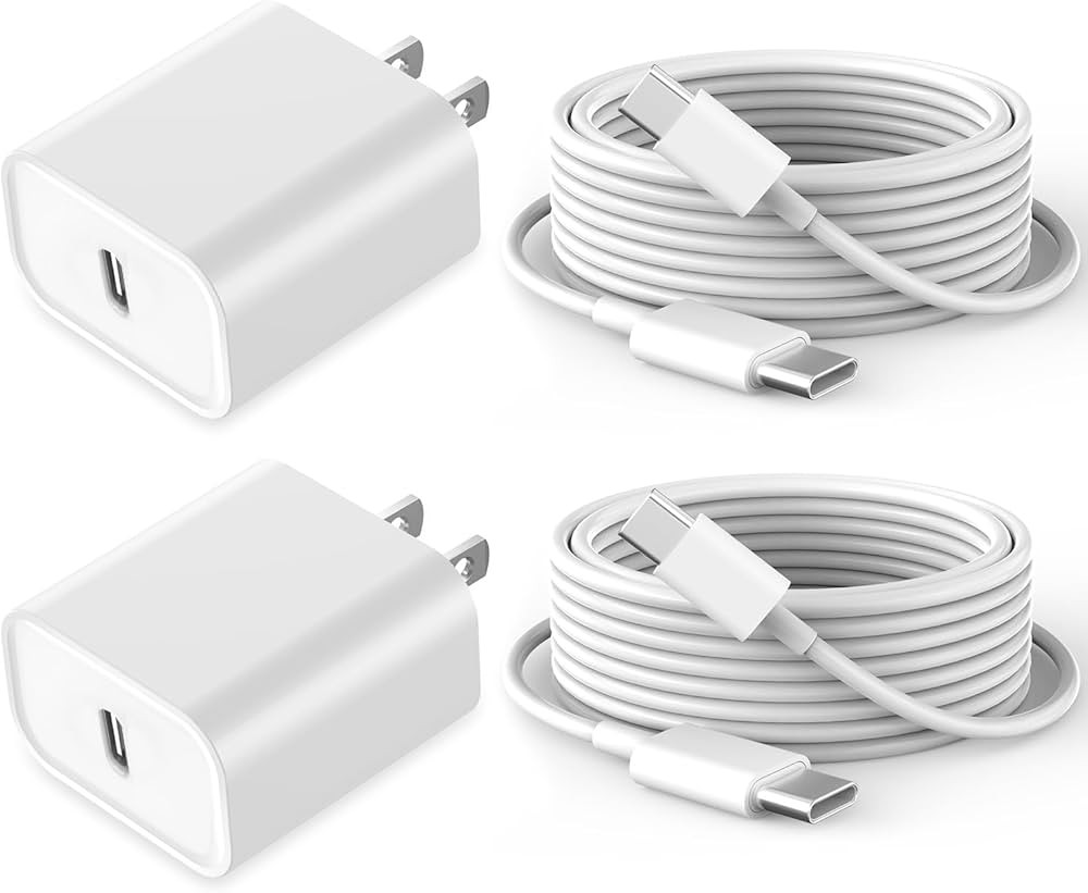 Fast Charging for iPhone 16 15 Charger,2Pack 20W USB C Wall Charger Travel Plug Block iPhone 15 C... | Amazon (US)