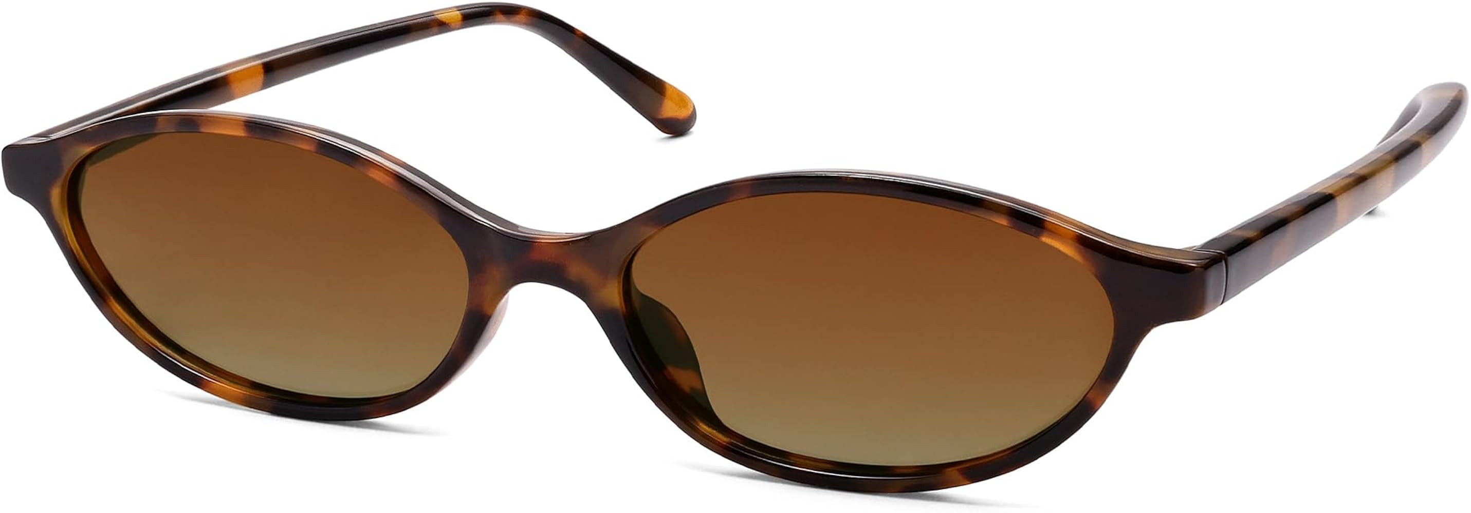 Retro Oval Cat Eye Sunglasses for Women Y2k Trendy Narrow Sunnies Designer Sun Glasses AR82253 | Amazon (US)