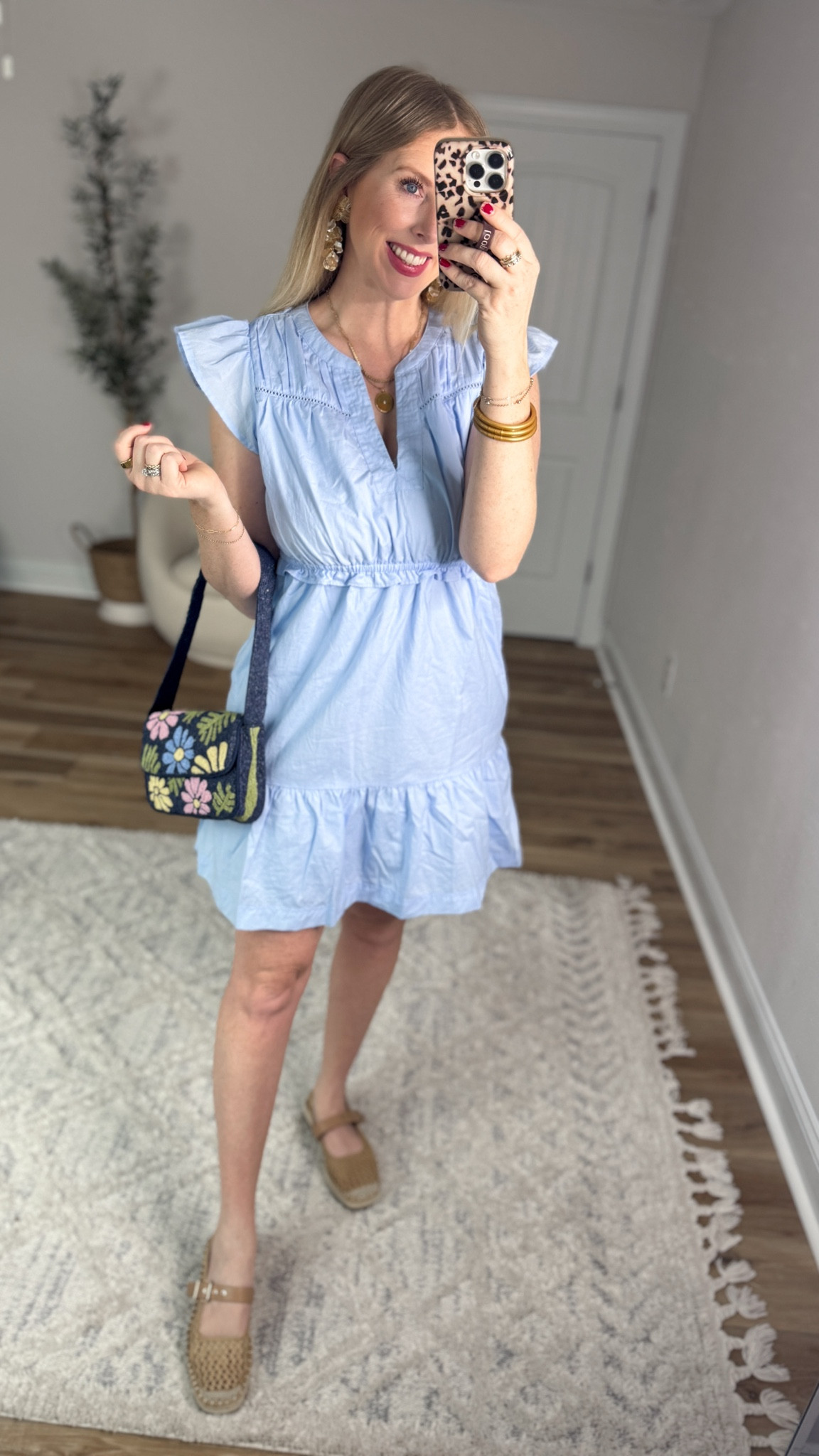Weekend Walmart Wins try-on
Flutter sleeve mini dress- small
Beaded bag 

#LTKgrwm #LTKootd