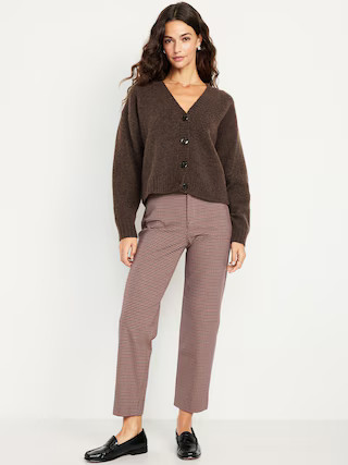 High-Waisted Pixie Straight Ankle Pants | Old Navy (US)