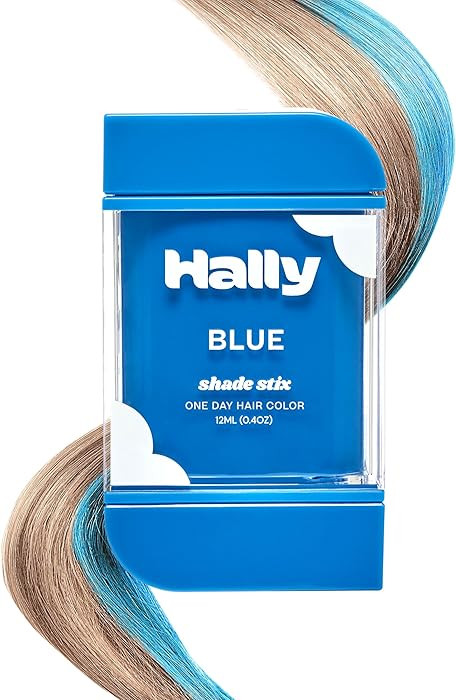 Hally Hair Temporary Hair Color, Shade Stix (Blue) - Hair Makeup Accessories for Kids, Teens & Ad... | Amazon (US)