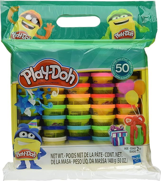 Play-Doh Modeling Compound 50- Value Pack Case of Colors , Non-Toxic , Assorted Colors , 1-Ounce ... | Amazon (US)