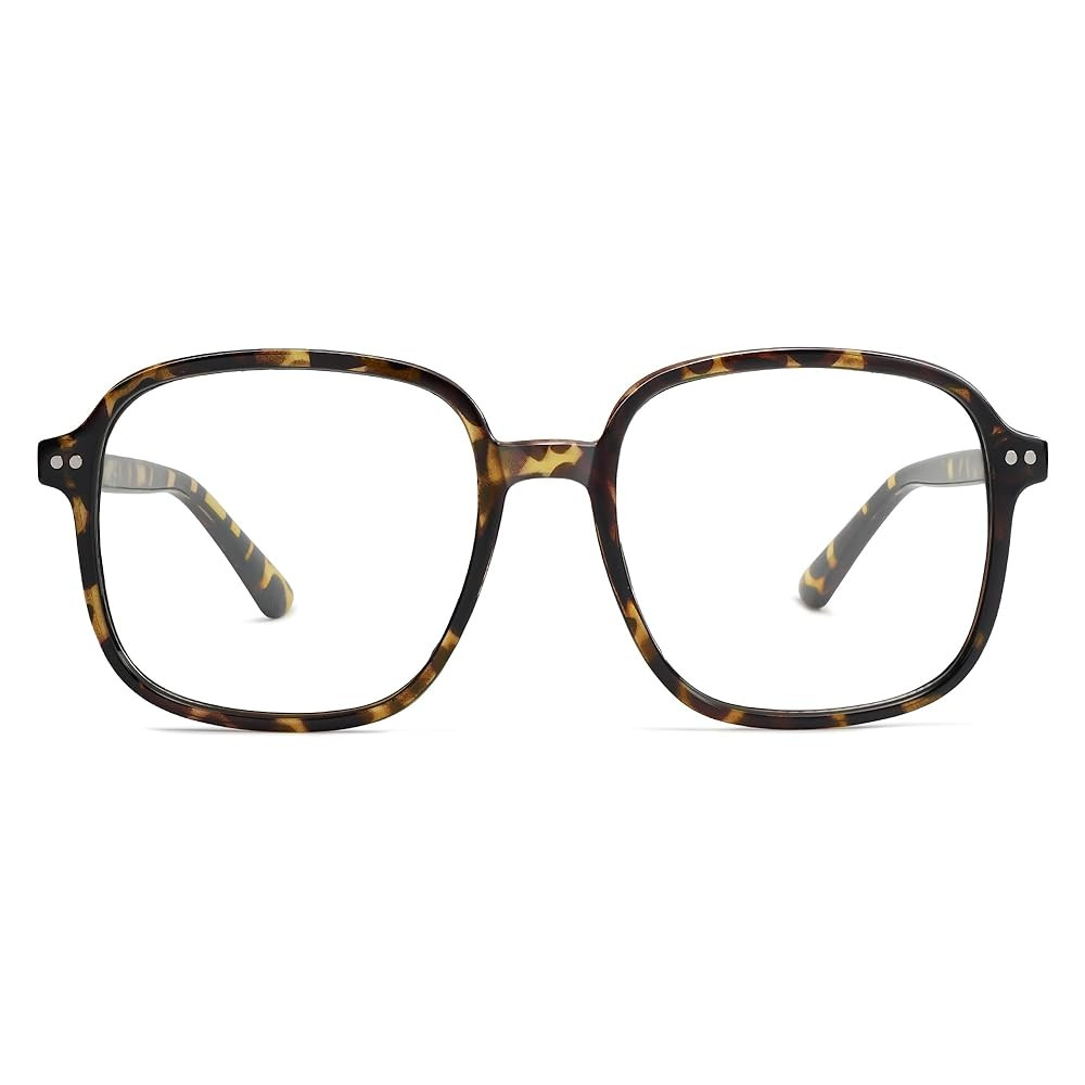 SOJOS Square Blue Light Blocking Glasses Oversized for Women TR90 Frame Filter SJ5081 | Amazon (US)