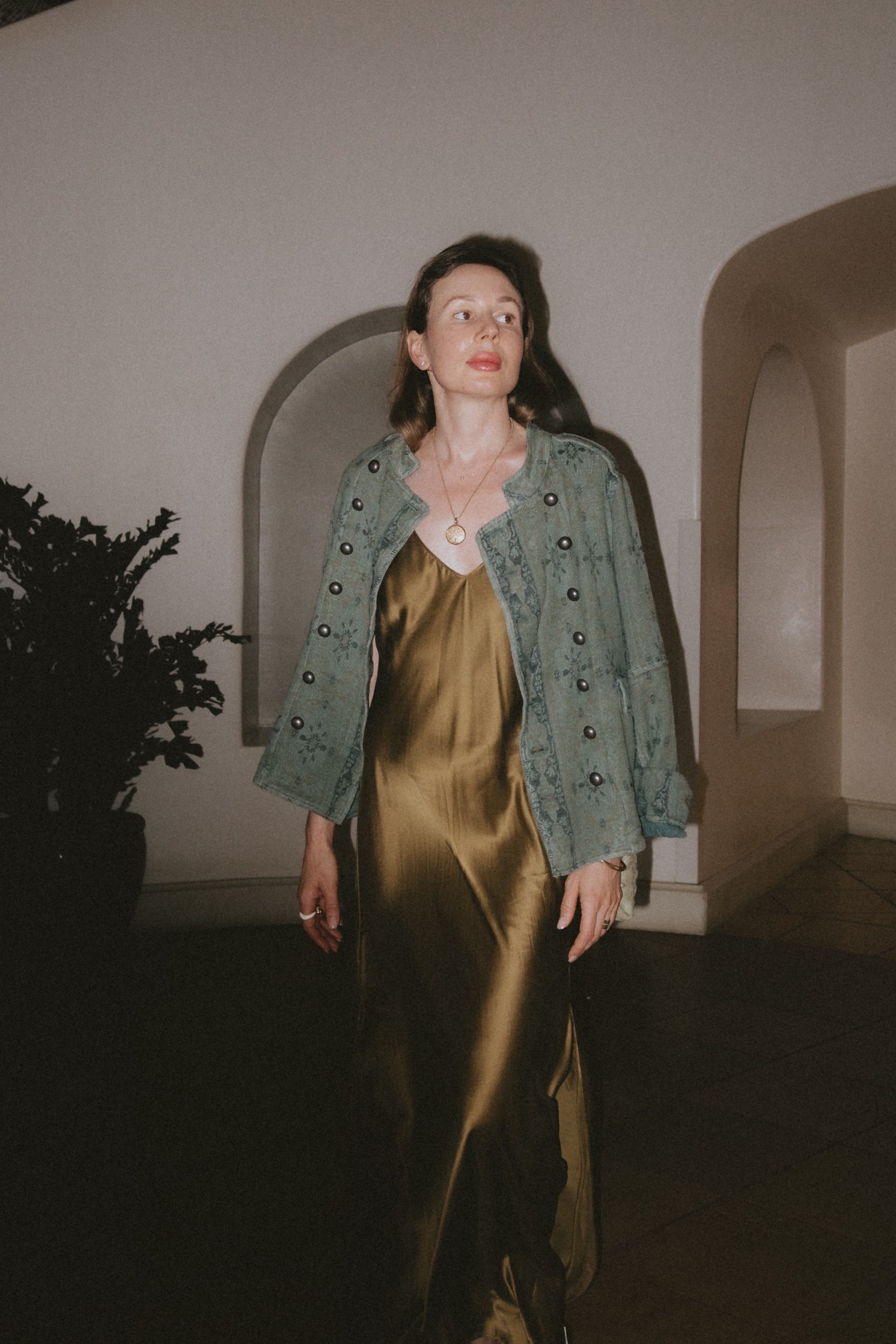 Party & holiday dressing: What I brought to Hawaii for nights out, part 3. 
I’ve had this silk slip dress for a while (I got it in 3 colors from Banana Republic in gold, green & black) and it’s been my go-to date night & party outfit base. It’s very easy to style on its own or with various jackets, blazers & sweaters (to dress it down a bit). 
Linking lots of similar styles of spaghetti strap dresses in silk & satin. 
Jacket: Lotty jacquard jacket by Free People. 
Jewelry: David Yurman & Majuri. 

#LTKSeasonal #LTKHoliday #LTKTravel