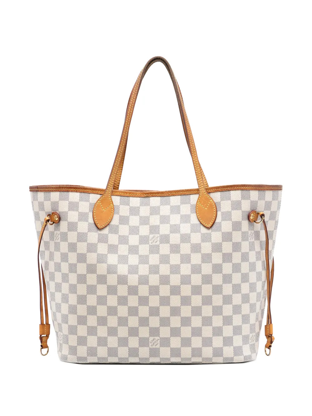 Louis Vuitton Pre-Owned 2014 Damier Azur Neverfull MM tote bag - White | Farfetch Global