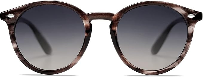 SOJOS Retro Round Polarized Sunglasses for Women Men Classic Vintage Sunnies SJ2069 | Amazon (US)